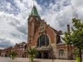 The idyllic train station of the town of Colmar in the French Alsace Royalty Free Stock Photo