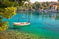 Idyllic turquoise beach in Splitska Royalty Free Stock Photo