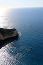 Idyllic view of beautiful Navagio Beach on Zakynthos Island in Greece Royalty Free Stock Photo