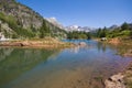 Idyllic view of Devero alp and Codelago on summer day of july Royalty Free Stock Photo