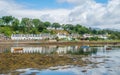 Idyllic view of Plockton, village in the Highlands of Scotland in the county of Ross and Cromarty.