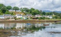 Idyllic view of Plockton, village in the Highlands of Scotland in the county of Ross and Cromarty.