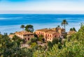 Mediterranean mansion at sea coast of Majorca island, Spain Royalty Free Stock Photo
