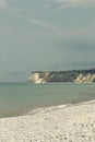 Idyllic view of the sand beach