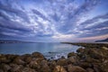 idyllic view with stunning clouds