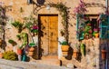 Beautiful old village house in Valldemossa on Majorca, Spain Royalty Free Stock Photo