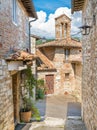 The idyllic village of Corciano, near Perugia, in the Umbria region of Italy.