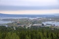 Idyllic water scenery by the lake Rappen in Arjeplog kommun, Norrbotten, Sweden Royalty Free Stock Photo