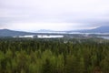 Idyllic water scenery by the lake Rappen in Arjeplog kommun, Norrbotten, Sweden Royalty Free Stock Photo