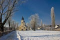 Idyllic winter - Church in snow