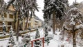 Idyllic Winter Scene With Snow