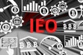 IEO concept blurred background Royalty Free Stock Photo