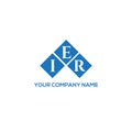 IER letter logo design on BLACK background. IER creative initials letter logo concept. IER letter design Royalty Free Stock Photo