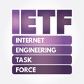 IETF - Internet Engineering Task Force acronym, concept background