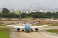 ietnam Airlines Boeing 787-9 Dreamliner Taxiing On Runway Of Tan Son Nhat International Airport, Vietnam. Royalty Free Stock Photo