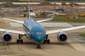 ietnam Airlines Boeing 787-9 Dreamliner Taxiing On Runway Of Tan Son Nhat International Airport, Vietnam. Royalty Free Stock Photo