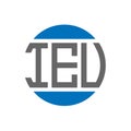 IEU letter logo design on white background. IEU creative initials circle logo concept. IEU letter design Royalty Free Stock Photo