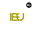 IEU Logo Letter Monogram Design Royalty Free Stock Photo
