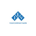 IEV letter logo design on BLACK background. IEV creative initials letter logo concept. IEV letter design