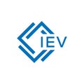 IEV letter logo design on white background. IEV creative circle letter logo concept
