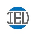 IEV letter logo design on white background. IEV creative initials circle logo concept. IEV letter design