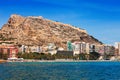 Iew of Alicante with Castle of Santa Barbara