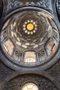 Iew of the holy shroud chapel inside the cathedral of Turin, restored in 2018 Royalty Free Stock Photo