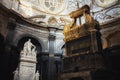 Iew of the holy shroud chapel inside the cathedral of Turin, restored in 2018 Royalty Free Stock Photo