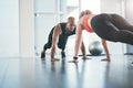 If it burns, youre doing it right. people working out in the gym. Royalty Free Stock Photo