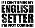 If I can`t bring my English Setter