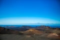 Lanzarote black frozen lava volcanic Moon view