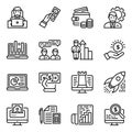 Data Analytics Line Icons Pack