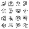 Pack Of Investment Line Icons Royalty Free Stock Photo
