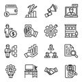 Online Business Line Icons Pack