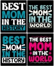 typography mom t shirt design