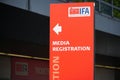 IFA media registration banner Royalty Free Stock Photo