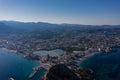 Ifach rock in Calpe resort town. Spain Royalty Free Stock Photo