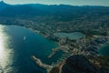 Ifach rock in Calpe resort town. Spain Royalty Free Stock Photo