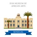 IFAN Museum of African Arts in Dakar. Senegal. Fla