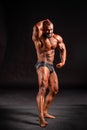 IFBB bodybuilder studio photo