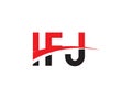 IFJ Letter Initial Logo Design Vector Illustration Royalty Free Stock Photo