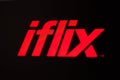 Iflix logo on the screen Royalty Free Stock Photo