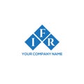 IFR letter logo design on WHITE background. IFR creative initials letter logo concept. IFR letter design Royalty Free Stock Photo