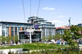 FS Cloud Royal Docks Gondola lift station, London Royalty Free Stock Photo