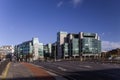 IFSC House,The Convention Centre, Docklands in pandemium covid-19, Dublin, Ireland, Dublin streets in pandemium covid-19, Royalty Free Stock Photo