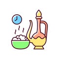 Iftar RGB color icon Royalty Free Stock Photo