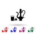 Iftar time multi color icon. Simple thin line, outline of ramadan icons for ui and ux, website or mobile application