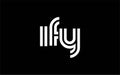 IFY Creative Unique Modern Letter Logo Design Royalty Free Stock Photo