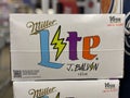 IGA Grocery store Miller Lite beer colorful 12 pack golf themed display