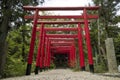 Iga Ueno - Japan, June 1, 2017: Access path to the Shinto Shrine